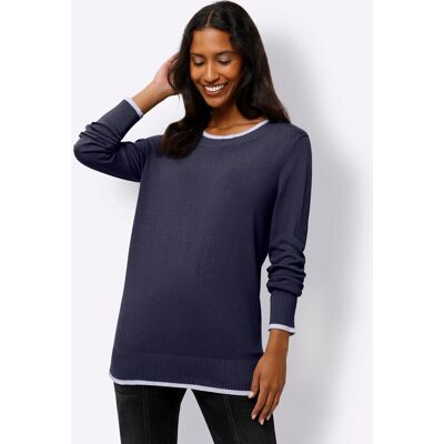 heine Feinstrickpullover marine 46 female heine Feinstrickpullover marine 46 female