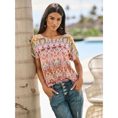 heine Druckbluse braun-gelb-bedruckt 36 female heine Druckbluse braun-gelb-bedruckt 36 female