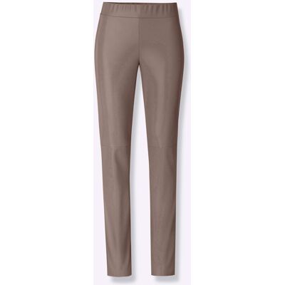 heine Lederimitathose taupe 36 female heine Lederimitathose taupe 36 female