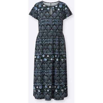 Witt Jerseykleid jeansblau-schwarz-bedruckt 46 female Witt Jerseykleid jeansblau-schwarz-bedruckt 46 female