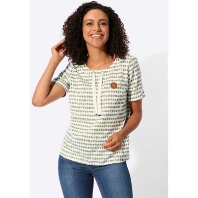 Witt Print-Shirt khaki-ecru-bedruckt 36 female Witt Print-Shirt khaki-ecru-bedruckt 36 female