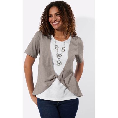 Witt 2-in-1-Shirt taupe-ecru 40 female Witt 2-in-1-Shirt taupe-ecru 40 female