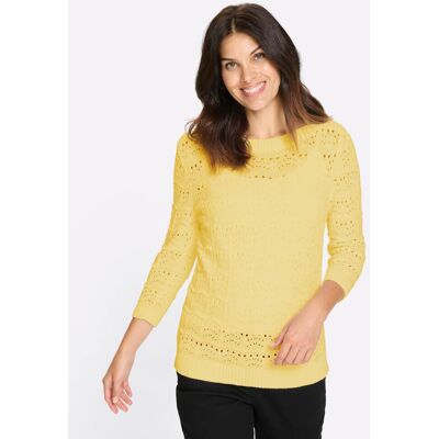 Witt Ajourpullover zitrone 48 female Witt Ajourpullover zitrone 48 female