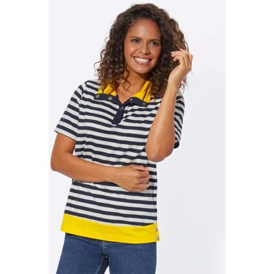Witt Poloshirt marine-sonnengelb 36 female Witt Poloshirt marine-sonnengelb 36 female