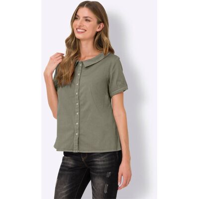 heine Jeansbluse khaki 46 female heine Jeansbluse khaki 46 female