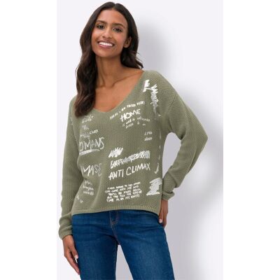 heine Strickpullover khaki 36 female heine Strickpullover khaki 36 female