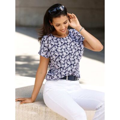 Witt Schlupf-Bluse marine-beige-bedruckt 52 female Witt Schlupf-Bluse marine-beige-bedruckt 52 female