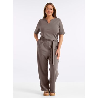 sheego Jumpsuit dunkeltaupe 42 female sheego Jumpsuit dunkeltaupe 42 female