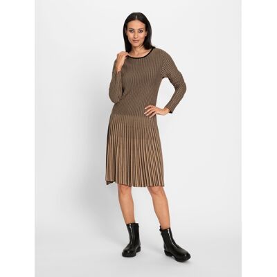 heine Strickkleid camel-schwarz-gestreift 50 female heine Strickkleid camel-schwarz-gestreift 50 female