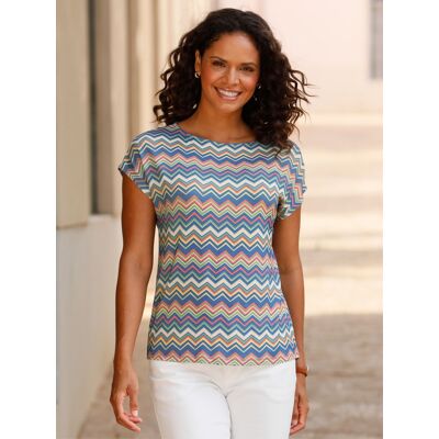Witt Print-Shirt eucalyptus-koralle-gemustert 54 female Witt Print-Shirt eucalyptus-koralle-gemustert 54 female