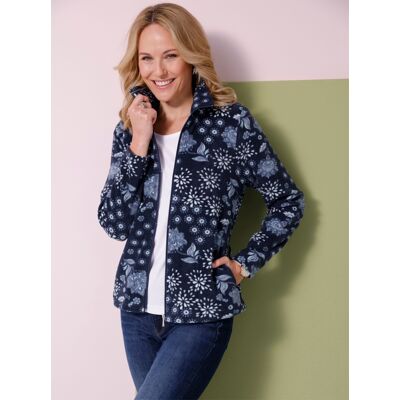 Witt Fleecejacke marine-eisblau-bedruckt 40 female Witt Fleecejacke marine-eisblau-bedruckt 40 female