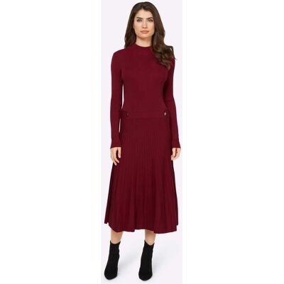 heine Strickkleid dunkelrot 46 female heine Strickkleid dunkelrot 46 female
