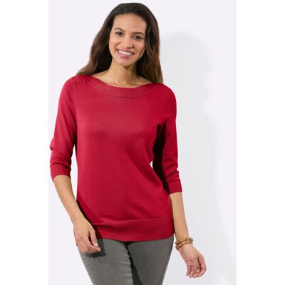 Witt 3/4-Arm-Pullover rot 54 female Witt 3/4-Arm-Pullover rot 54 female
