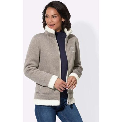 Witt Fleecejacke taupe-meliert 42 female Witt Fleecejacke taupe-meliert 42 female