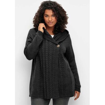 sheego by Joe Browns Kapuzenstrickjacke anthrazit 40/42 female sheego by Joe Browns Kapuzenstrickjacke anthrazit 40/42 female