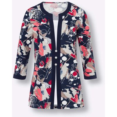 Witt 2-in-1-Shirt marine-koralle-bedruckt 42 female Witt 2-in-1-Shirt marine-koralle-bedruckt 42 female