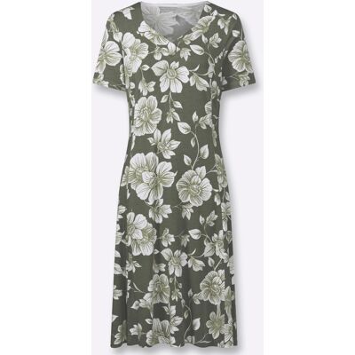 Witt Jerseykleid khaki-weiß-bedruckt 21 female Witt Jerseykleid khaki-weiß-bedruckt 21 female