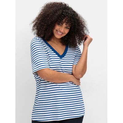 sheego Ringelshirt blaubeere-gestreift 48/50 female sheego Ringelshirt blaubeere-gestreift 48/50 female