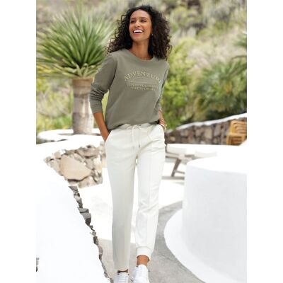 heine Sweatshirt khaki 38 female heine Sweatshirt khaki 38 female