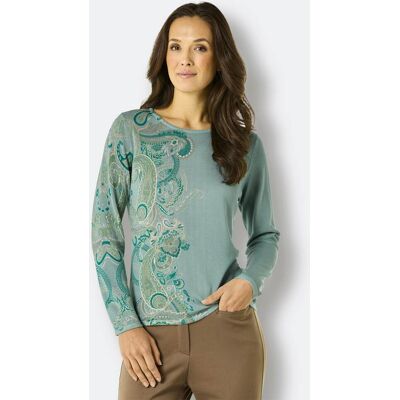 CREATION L PREMIUM Wollpullover salbei-sesam-bedruckt 50 female CREATION L PREMIUM Wollpullover salbei-sesam-bedruckt 50 female