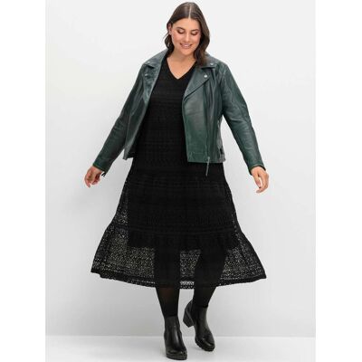 sheego Spitzenkleid schwarz 46 female sheego Spitzenkleid schwarz 46 female