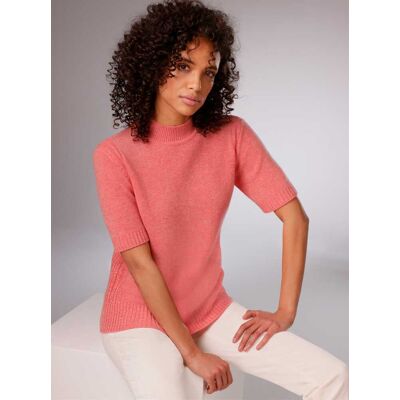 CREATION L PREMIUM Kurzarmpullover koralle-meliert 40 female CREATION L PREMIUM Kurzarmpullover koralle-meliert 40 female