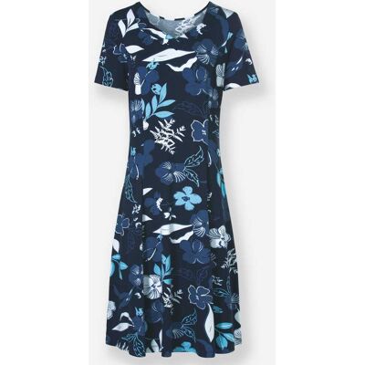 Witt Jerseykleid marine-jeansblau-bedruckt 21 female Witt Jerseykleid marine-jeansblau-bedruckt 21 female