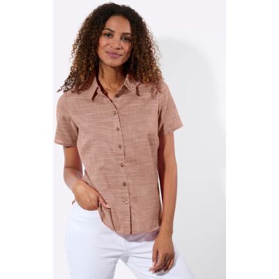 Witt Kurzarm-Bluse cognac-weiß-gemustert 42 female Witt Kurzarm-Bluse cognac-weiß-gemustert 42 female