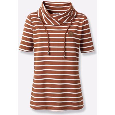 Witt Sweatshirt cognac-weiß-gestreift 36 female Witt Sweatshirt cognac-weiß-gestreift 36 female