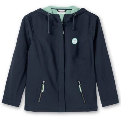 SHEEGO Große Größen Nachtblau Softshell-Jacke - Winddicht, Fleece gefüttert Damenjacke SHEEGO Große Größen Nachtblau Softshell-Jacke - Winddicht, Fleece gefüttert Damenjacke
