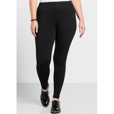 sheego Gr. 58 Schwarze Baumwoll-Mischung Sportleggings - Leggings sheego Gr. 58 Schwarze Baumwoll-Mischung Sportleggings - Leggings