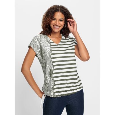 Witt Shirt khaki-ecru-bedruckt 50 female Witt Shirt khaki-ecru-bedruckt 50 female