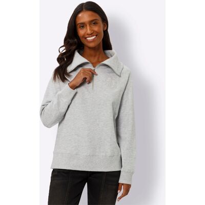 heine Sweatshirt hellgrau-meliert 40 female heine Sweatshirt hellgrau-meliert 40 female