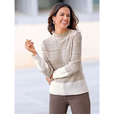 Witt Langarm-Pullover sesam-ecru-meliert 46 female Witt Langarm-Pullover sesam-ecru-meliert 46 female