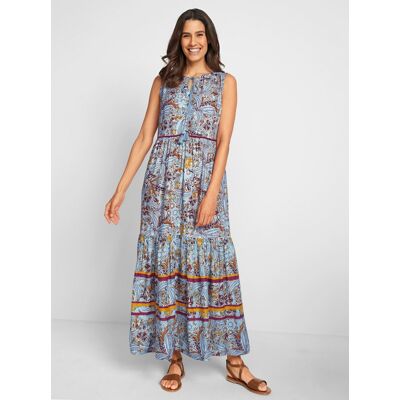 Witt Maxikleid zartmint-bordeaux-bedruckt 36 female Witt Maxikleid zartmint-bordeaux-bedruckt 36 female