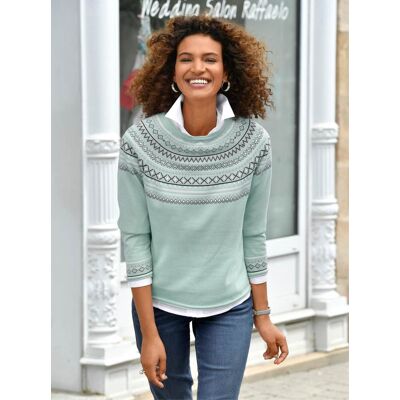 Witt Norwegerpullover mint-gemustert 54 female Witt Norwegerpullover mint-gemustert 54 female
