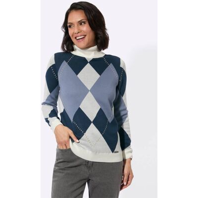 Witt Rollkragenpullover dunkelblau-ecru 52 female Witt Rollkragenpullover dunkelblau-ecru 52 female