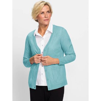 Witt Ajourstrickjacke aquamarin 38 female Witt Ajourstrickjacke aquamarin 38 female