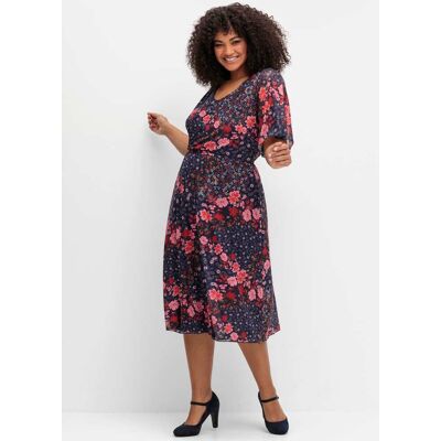 sheego by Joe Browns Blumenkleid blau gemustert 42 female sheego by Joe Browns Blumenkleid blau gemustert 42 female