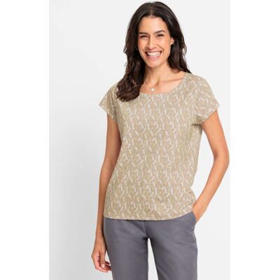 Witt Rundhalsshirt beige-ecru-bedruckt 40 female Witt Rundhalsshirt beige-ecru-bedruckt 40 female