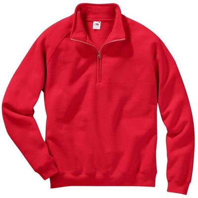 Fruit of the Loom XXL Sweatshirt - Herren, Rot, Baumwollmischung Fruit of the Loom XXL Sweatshirt - Herren, Rot, Baumwollmischung