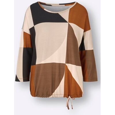 Witt 3/4-Arm-Shirt champagner-cognac-bedruckt 50 female Witt 3/4-Arm-Shirt champagner-cognac-bedruckt 50 female