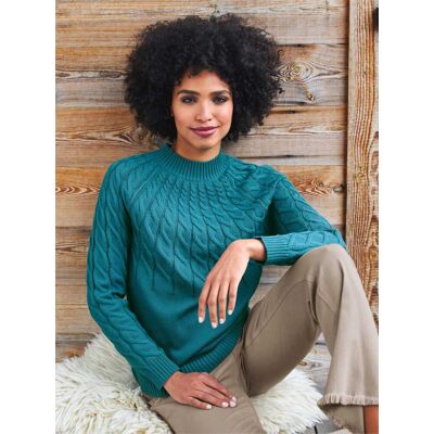 heine Stehkragenpullover aquapetrol 48 female heine Stehkragenpullover aquapetrol 48 female
