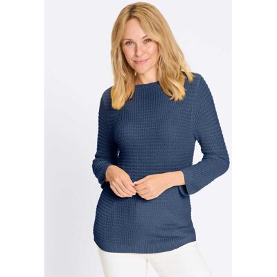 Witt 3/4-Arm-Pullover jeansblau 56 female Witt 3/4-Arm-Pullover jeansblau 56 female
