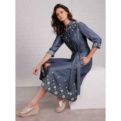 CREATION L PREMIUM Webkleid blue-stone-washed 36 female CREATION L PREMIUM Webkleid blue-stone-washed 36 female