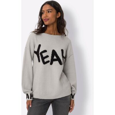 heine Strickpullover hellgrau-meliert 34 female heine Strickpullover hellgrau-meliert 34 female