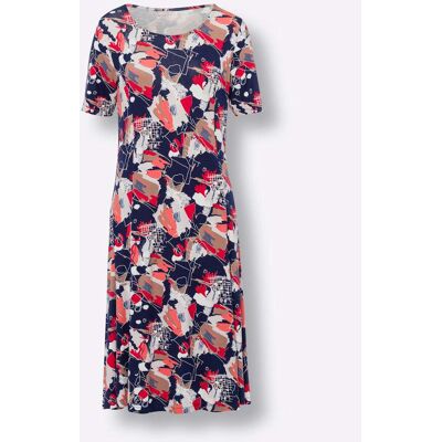 Witt Jerseykleid marine-koralle-bedruckt 28 female Witt Jerseykleid marine-koralle-bedruckt 28 female