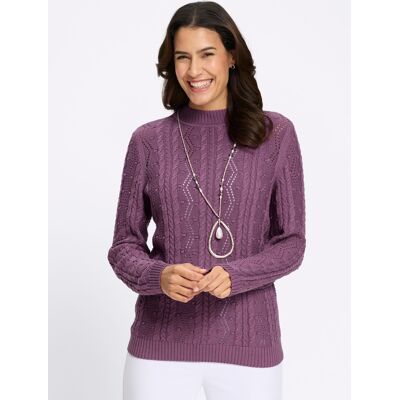 Witt Stehkragenpullover violett 40 female Witt Stehkragenpullover violett 40 female