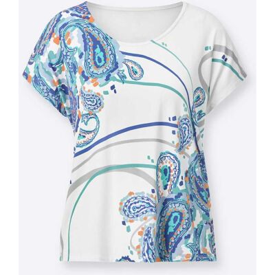 Witt Rundhalsshirt ecru-kalkmint-bedruckt 50 female Witt Rundhalsshirt ecru-kalkmint-bedruckt 50 female