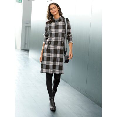 Witt Jerseykleid graphit-kariert 44 female Witt Jerseykleid graphit-kariert 44 female